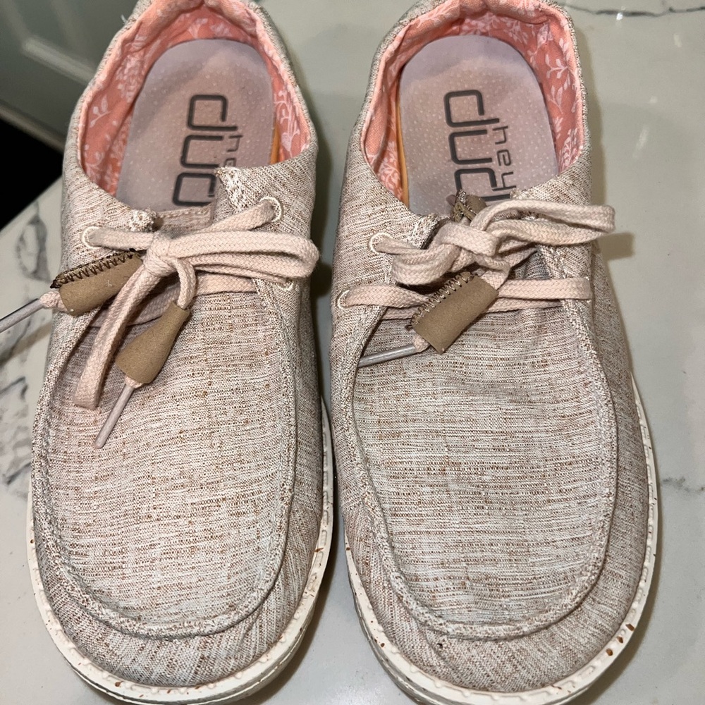 Hey Dude Women's Beige Casual Loafers